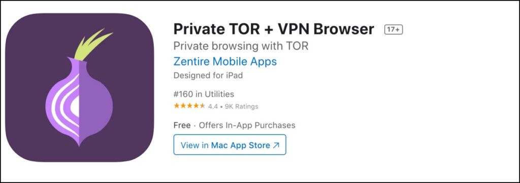 TOR VPN Browser iPhone iPad