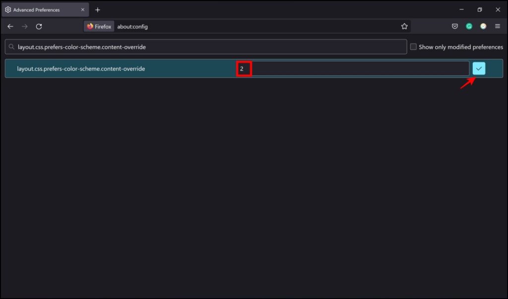 Fix Google Search Suggestions With White Background in Dark Mode - Firefox 
