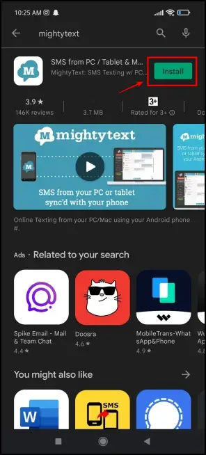 Mighty Text Extension 