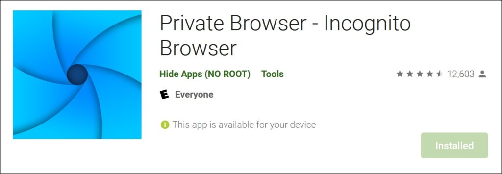 Private Browser - Incognito Browser 