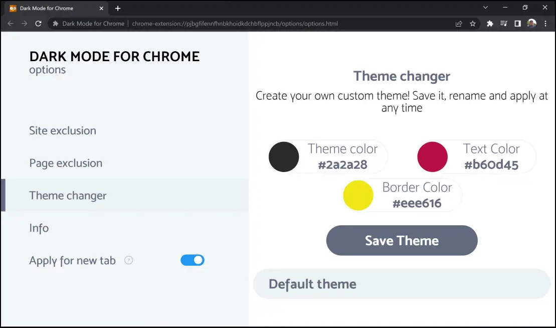 Dark Mode Extension for Chrome