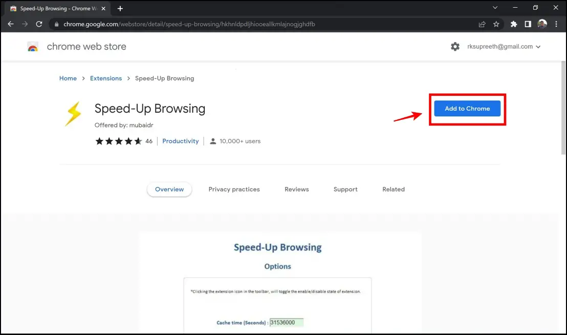 Speed-Up Browsing Extension