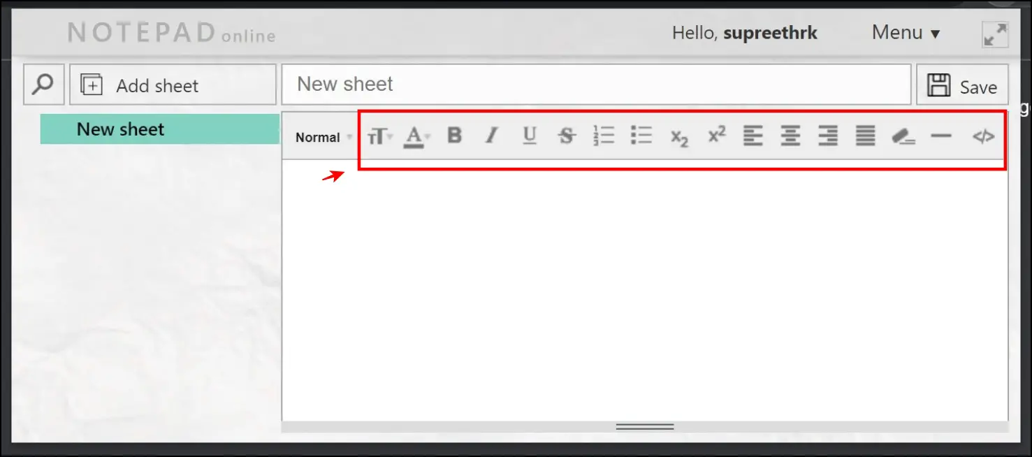 Notepad Online Extension
