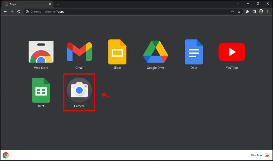 Camera App for Google Chrome