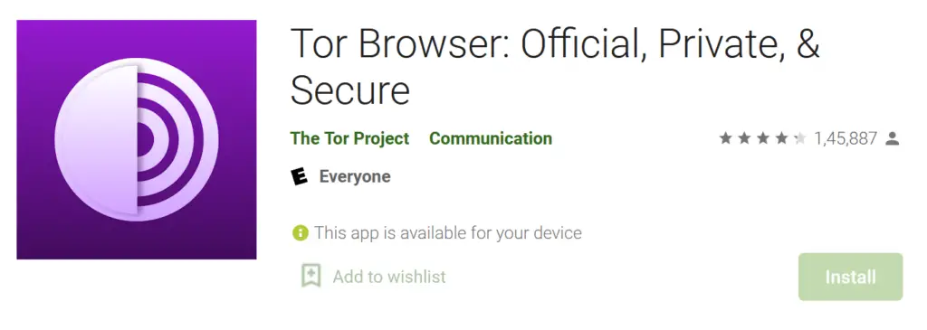 Private Browsing with Tor Android