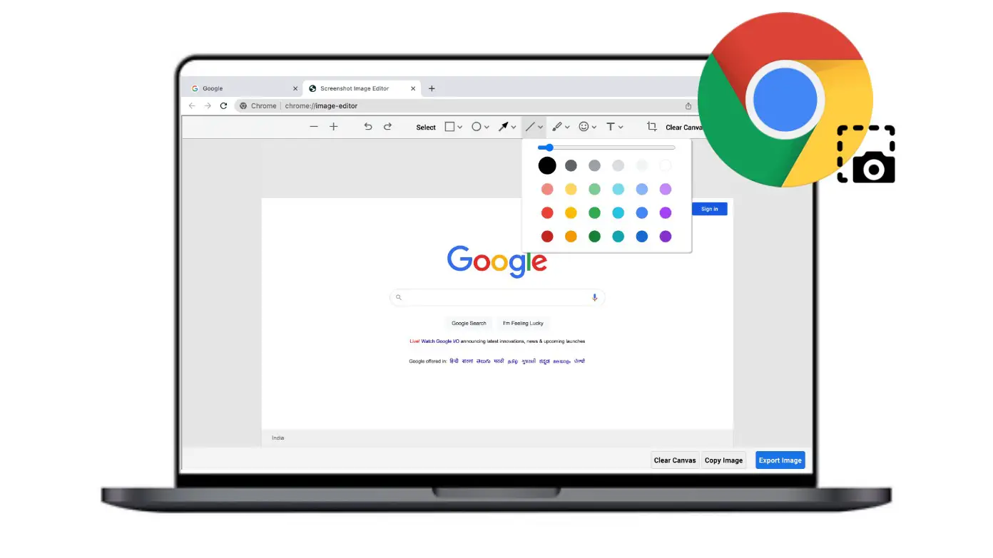 Google Chrome Screenshot Editor