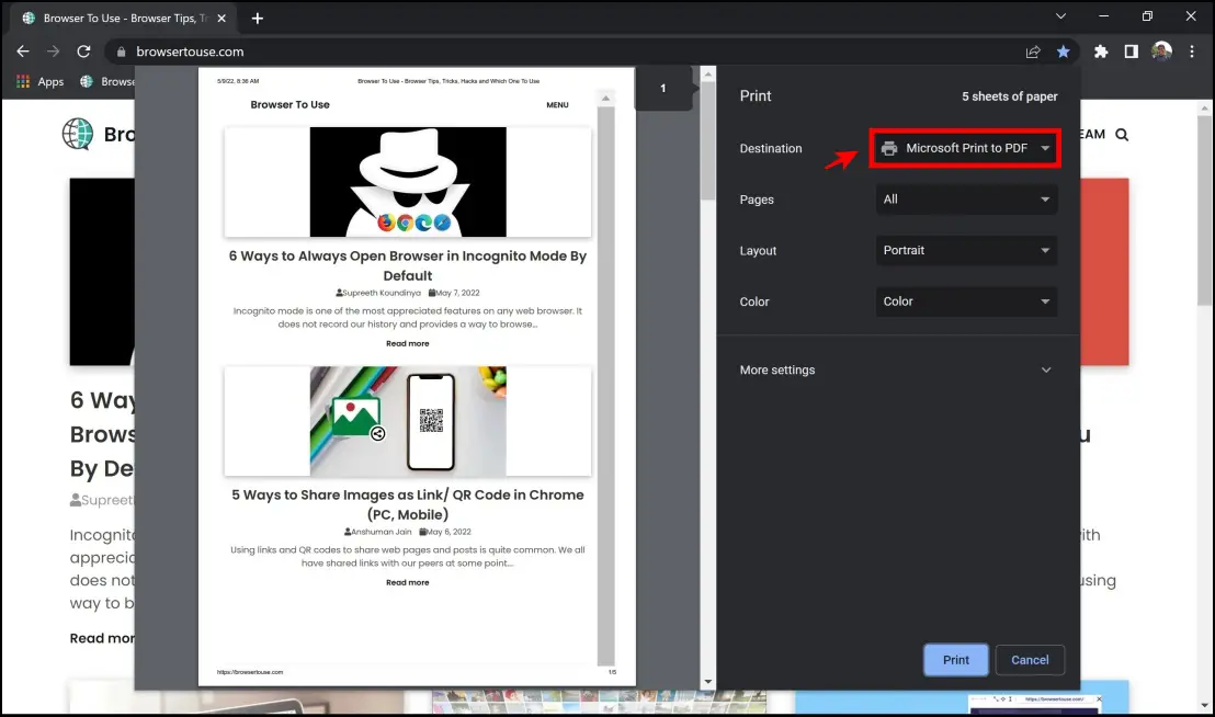 Print and Save Webpages as PDF on Google Drive
