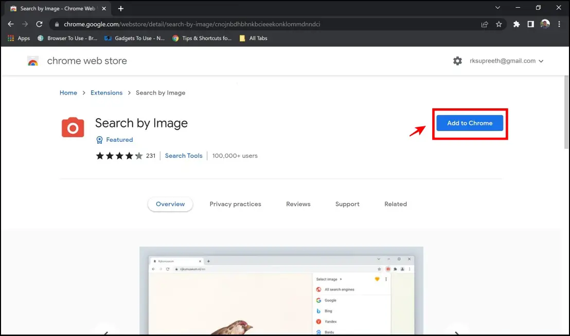 Search By Image Chrome Extension