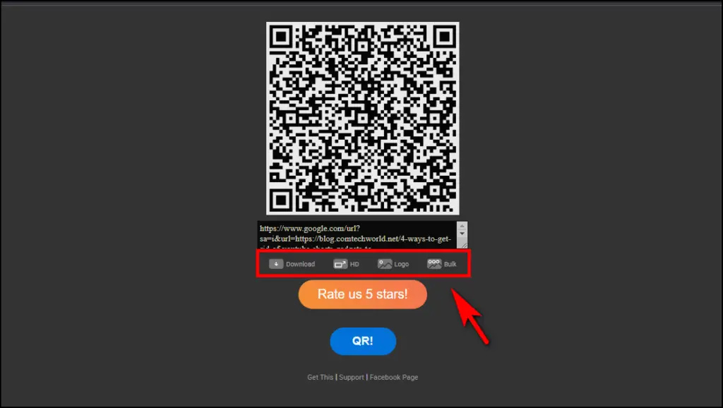 Share Image QR Extension