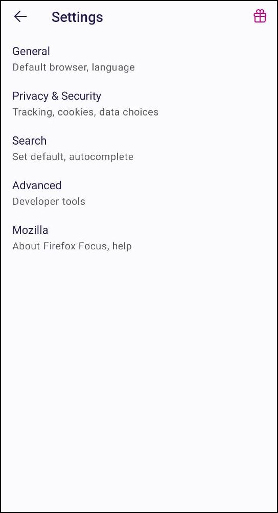 Firefox Focus Privacy Browser