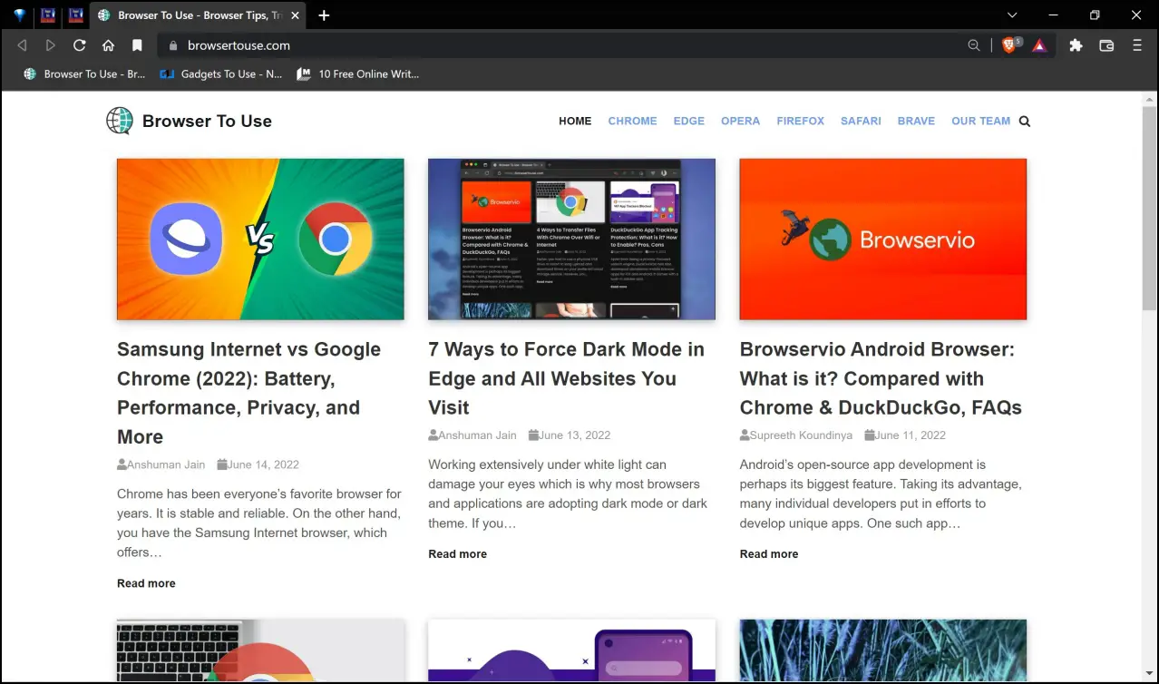Open Chrome Tab Links in Brave