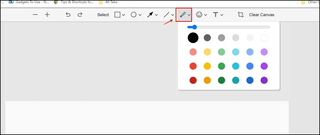 Draw Chrome Screenshot Editor