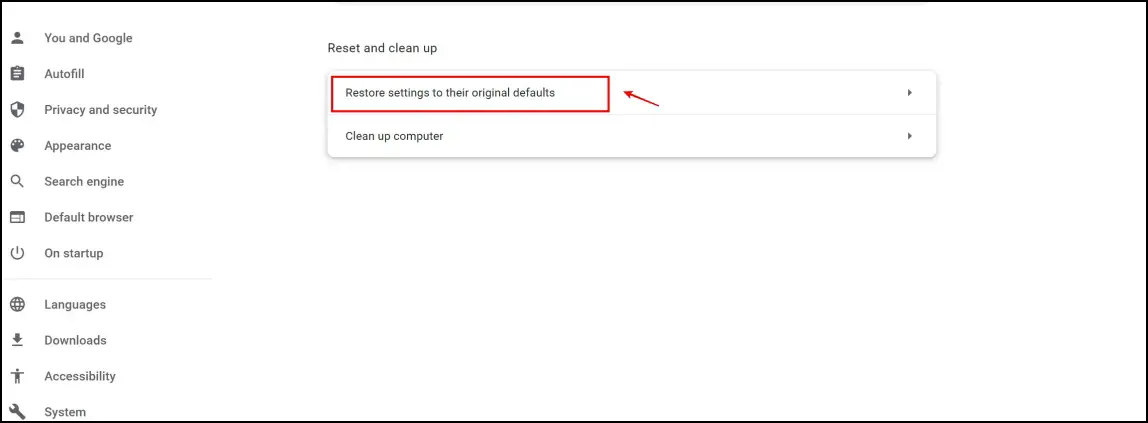 Reset Chrome to Remove Malware Extensions