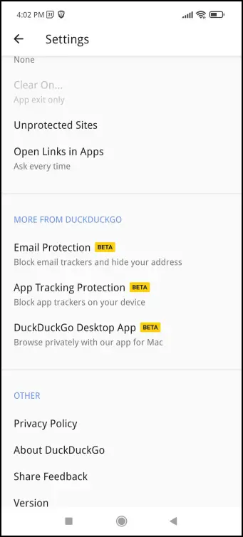DuckDuckGo Privacy