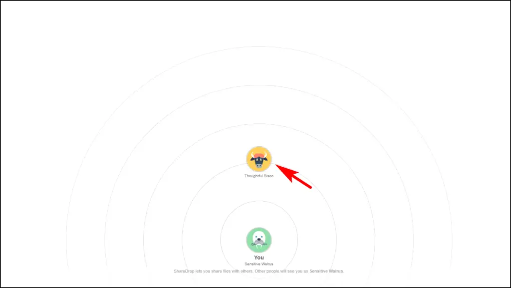 Transfer files with ShareDrop