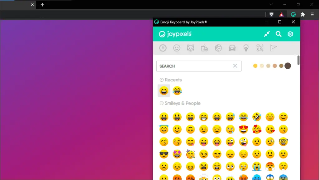 Emoji Keyboard Extension for Brave