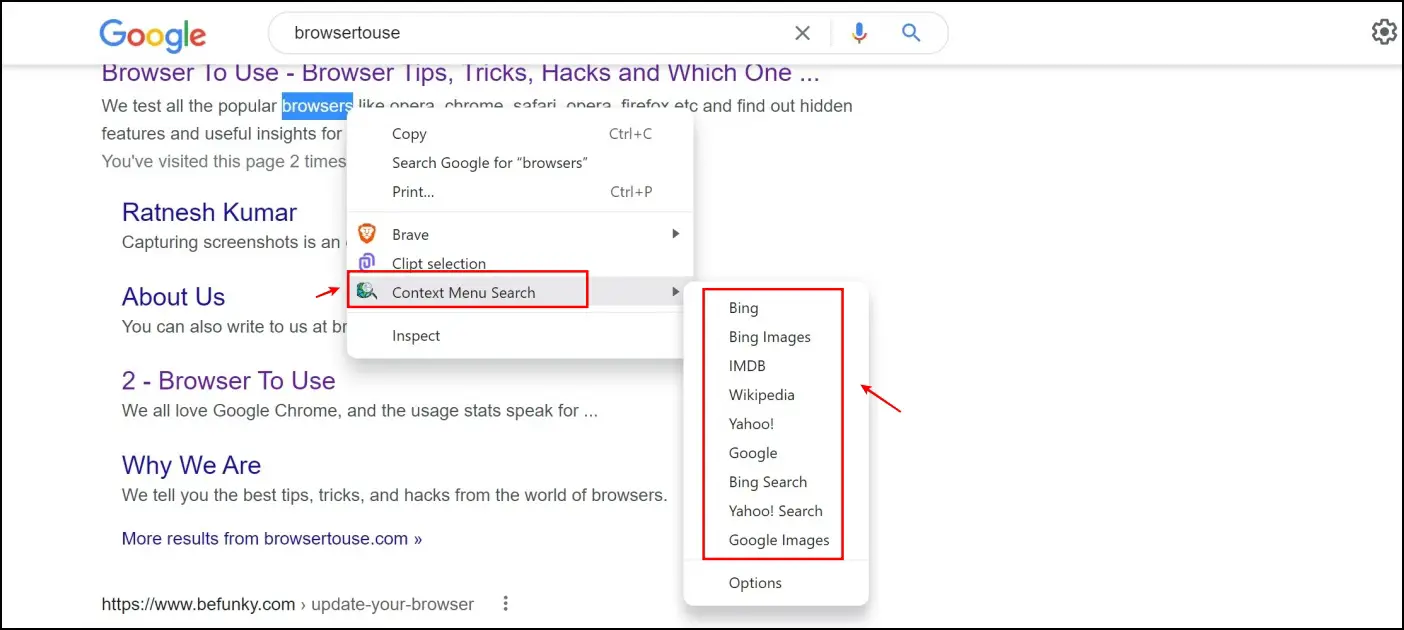Add More Search Engines to Brave Chrome Menu