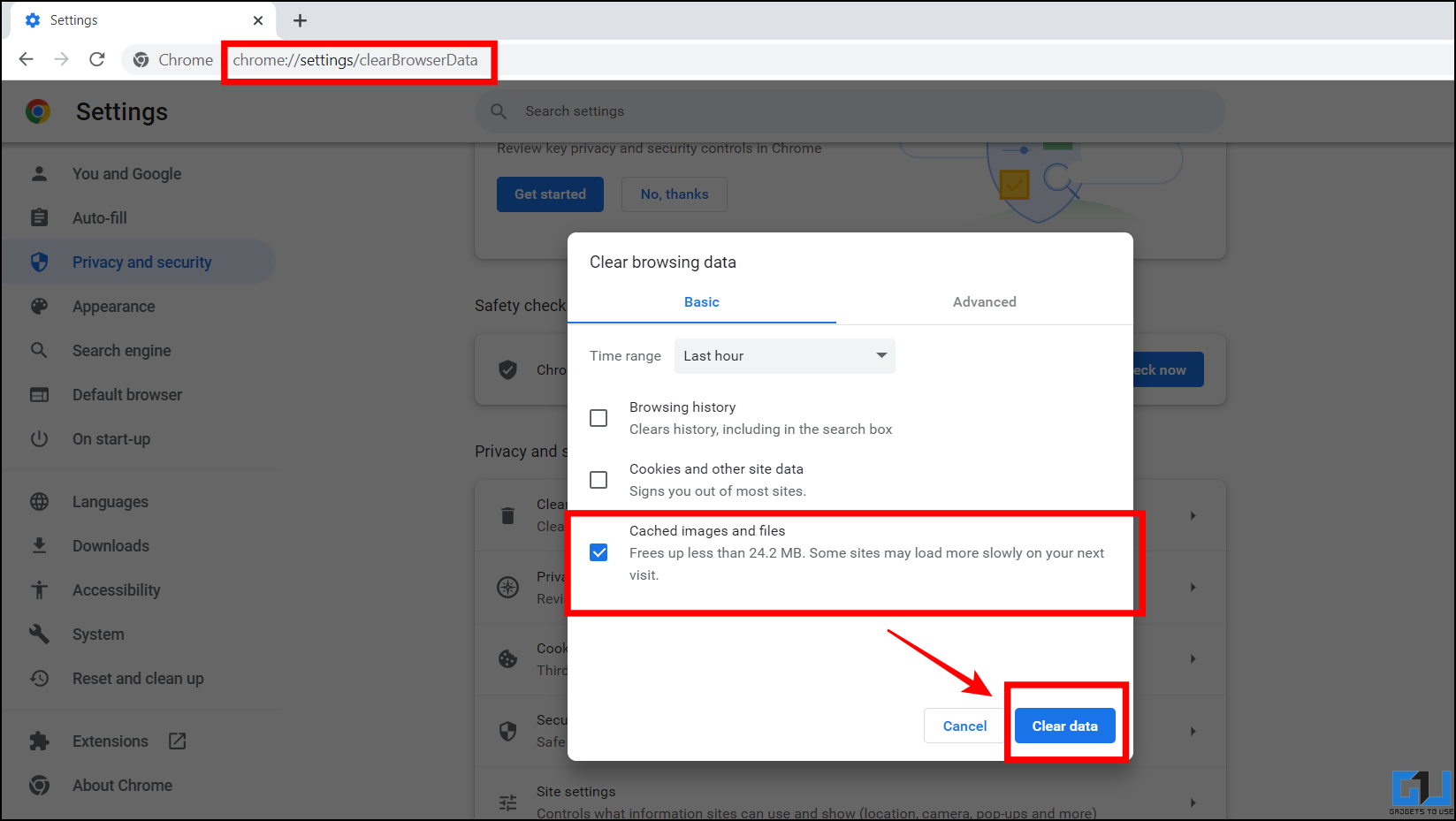 Clear Cache to Fix Google Drive Server Error