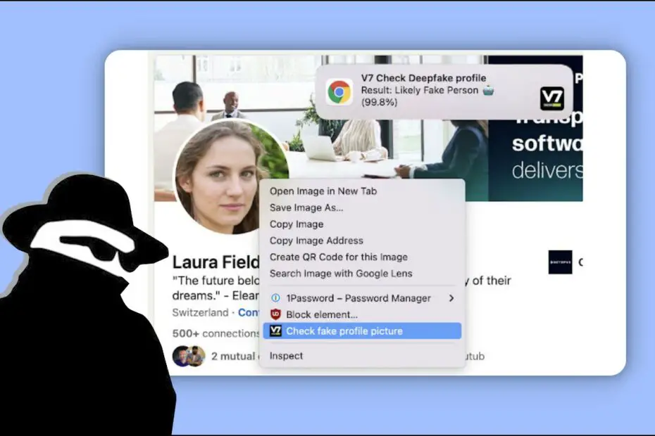 Detect Fake Profile Pictures in Chrome