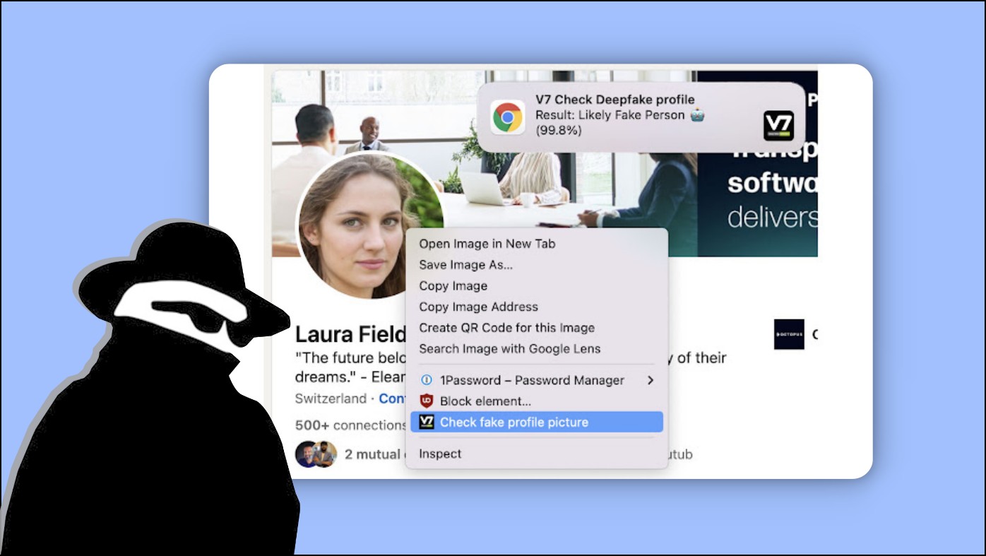 Detect Fake Profile Pictures in Chrome