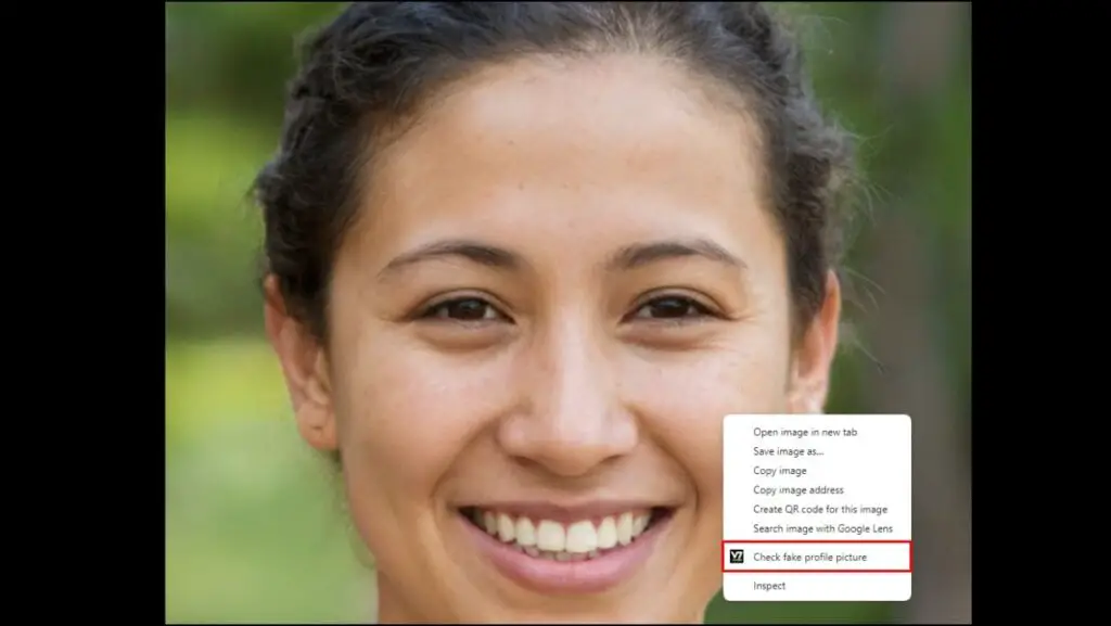 Check Fake Profile Pictures in Chrome