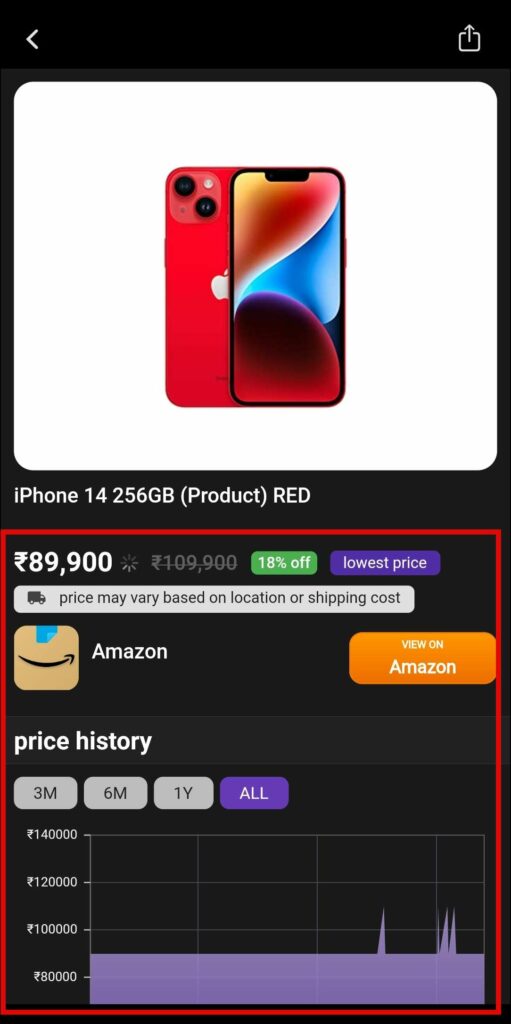 Price History App