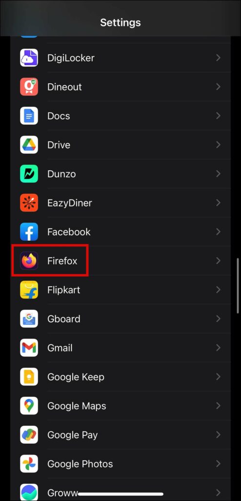 Set Firefox as Default on iPhone