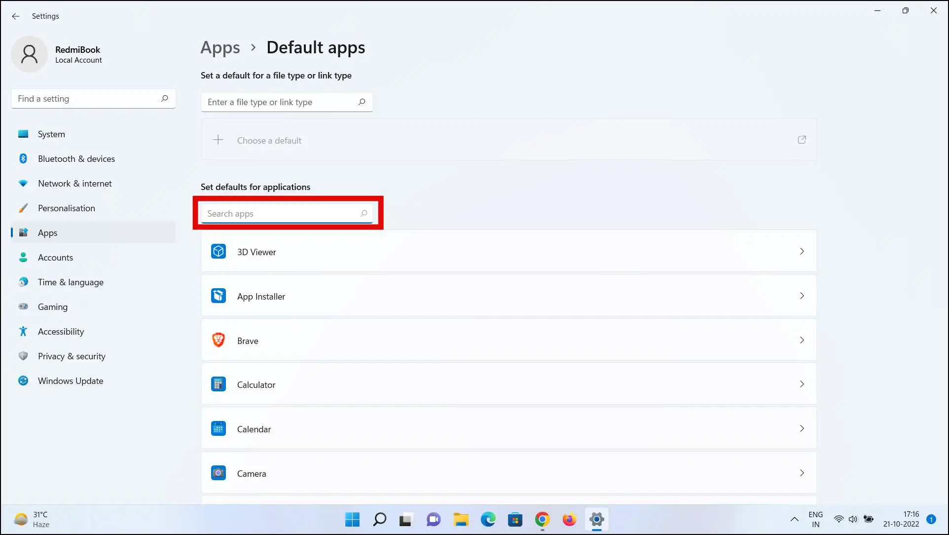 Set Firefox as Default Browser on Windows 11