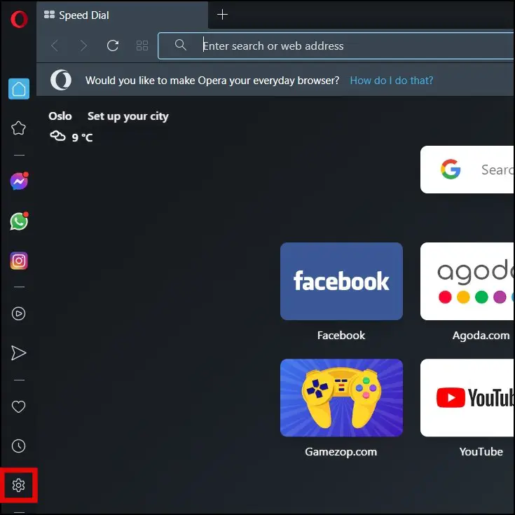 Set Opera Default On Windows