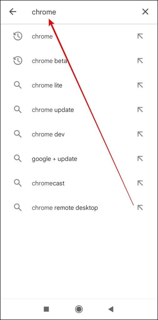 Downgrade Chrome on Android