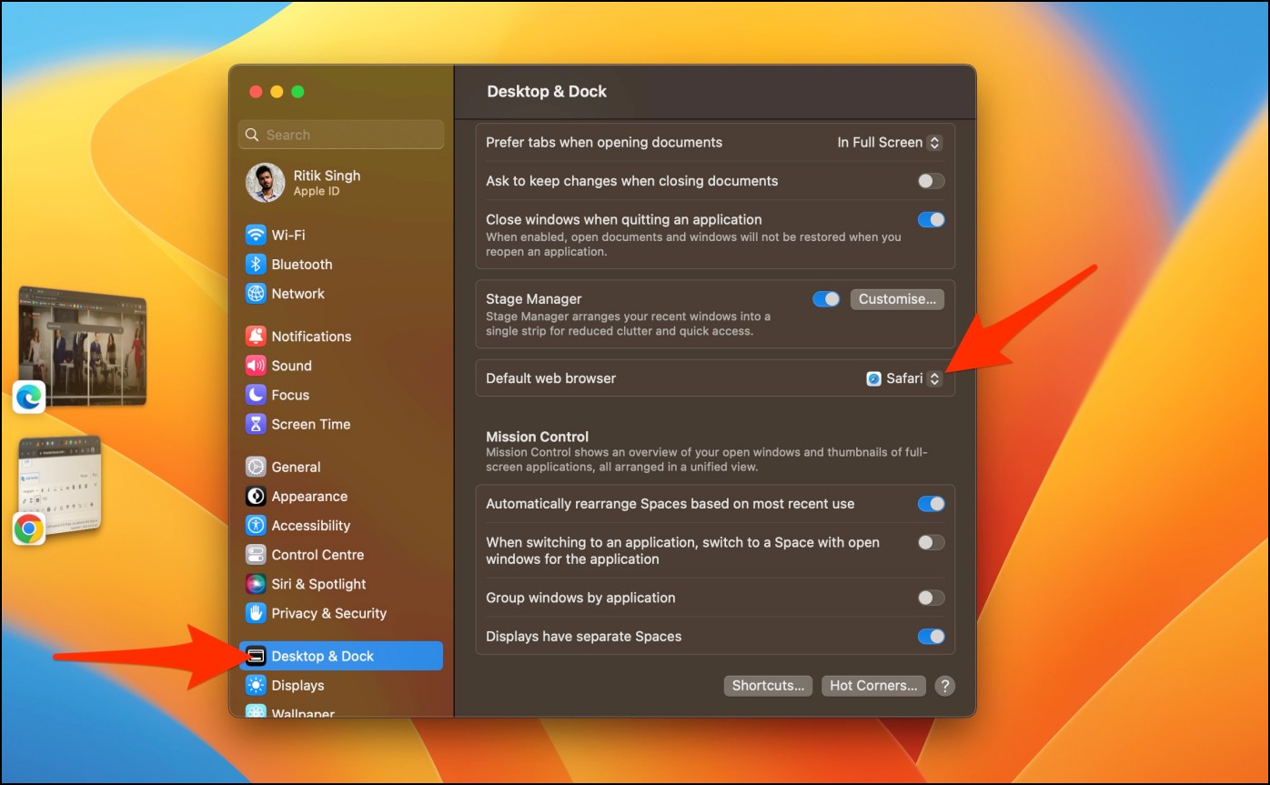 Change Default Browser Mac Ventura