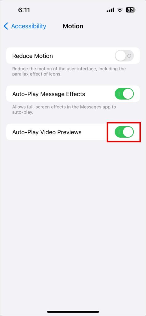 Stop Autoplay On iPhone