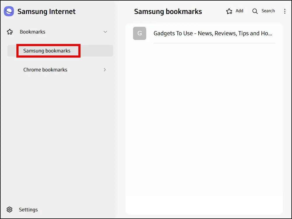 Sync Samsung Internet Bookmarks with Chrome