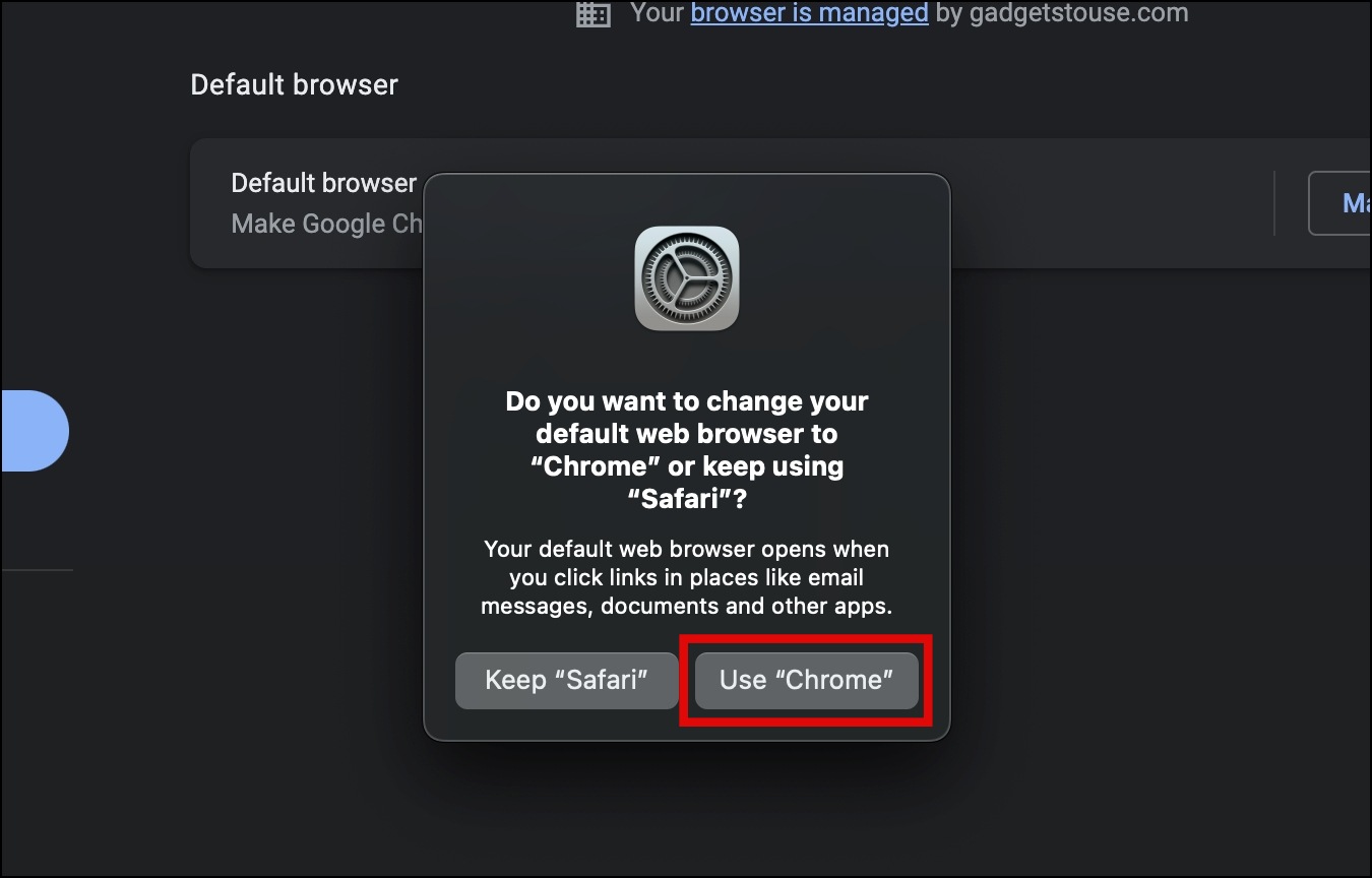 Mac Chrome's Settings