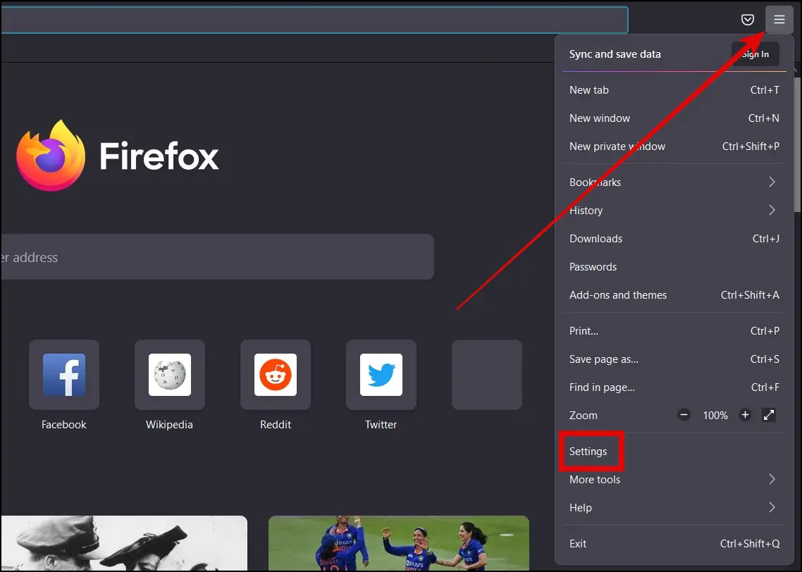 Change your homepage on the startup on Firefox