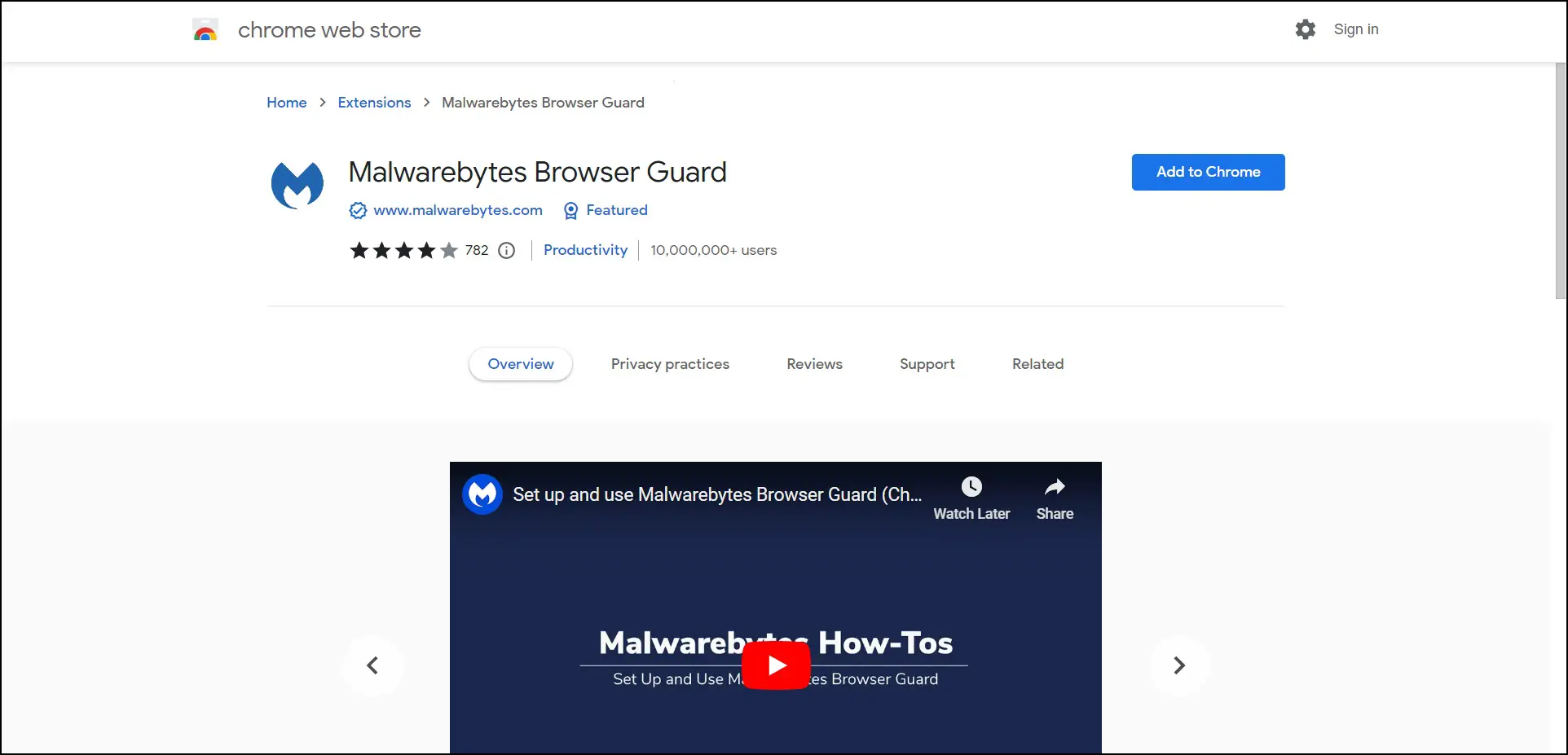 Use Malwarebytes Browser Guard