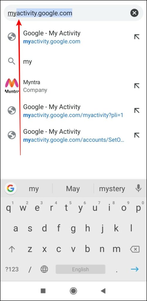 Delete the Google Search Bar Suggestions Manually on Mobile