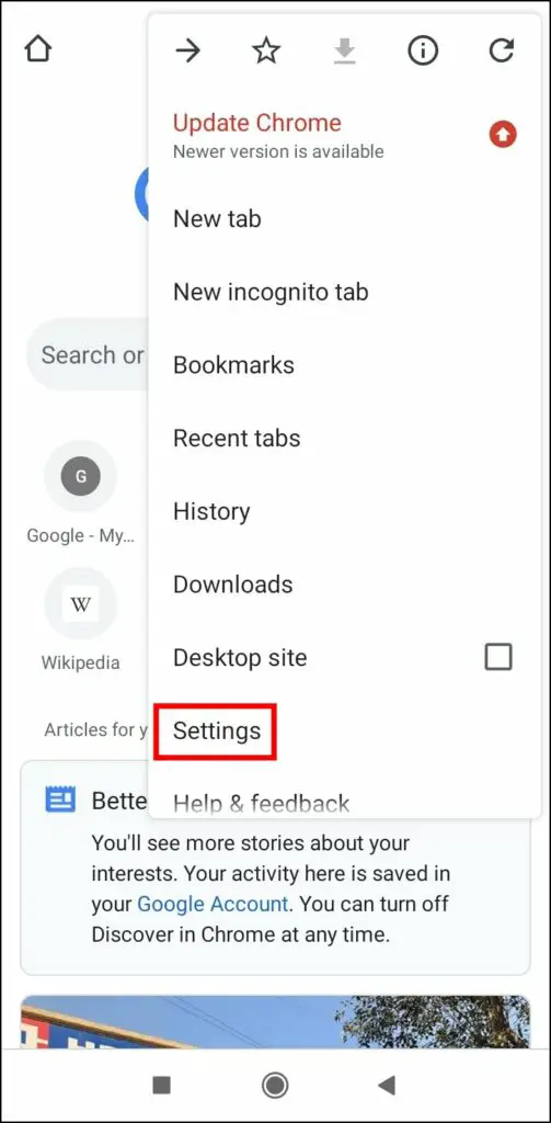 Disable Autocomplete searches on Chrome on Mobile