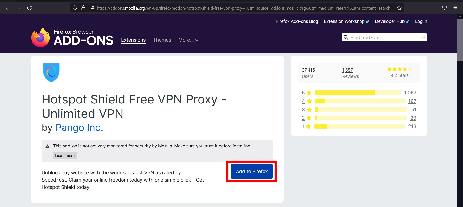 Hotspot Shield Free VPN Proxy