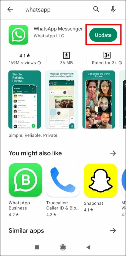 Update WhatsApp App on Phone