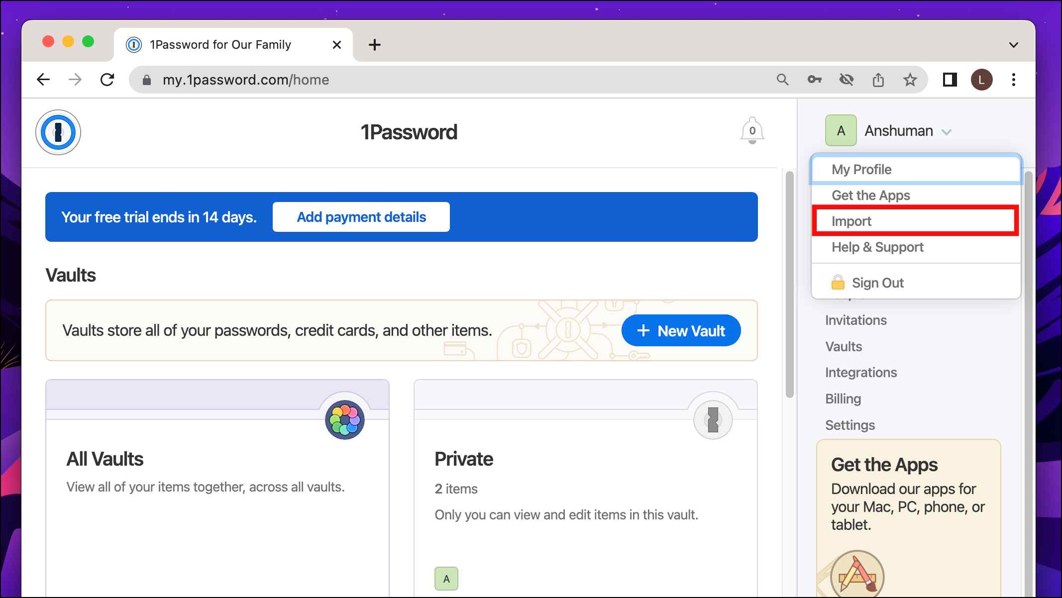 Import Google Passwords to 1Password