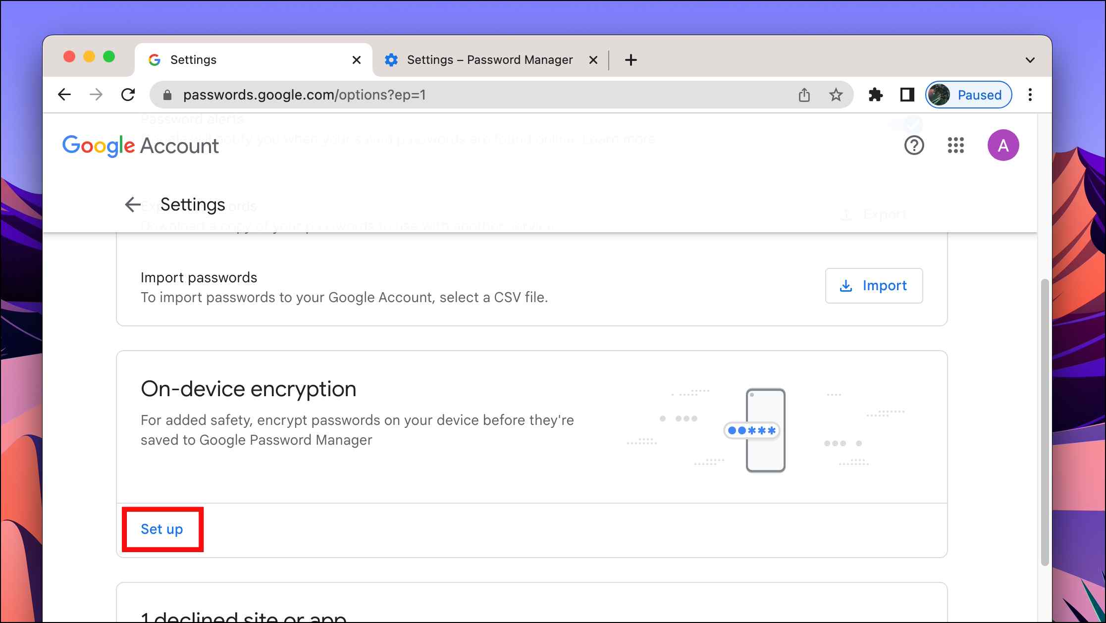 Google Passwords On Device Encryption PC