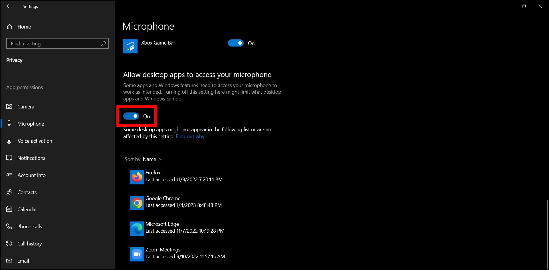 Disable Camera and Microphone Access from Windows Settings