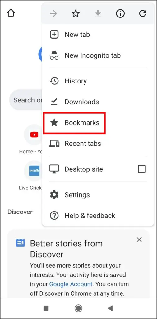 Edit a Bookmark on Chrome