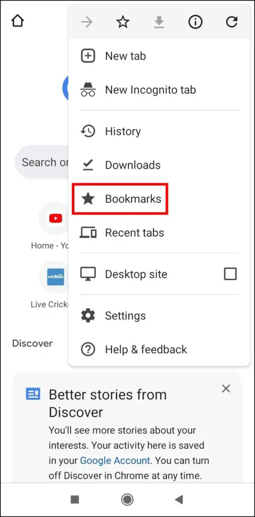 Delete a Bookmark in Chrome