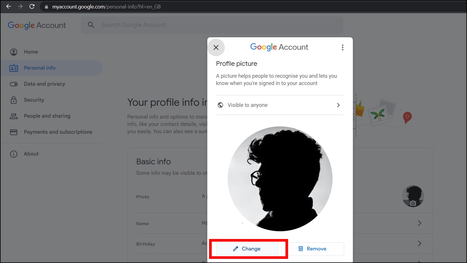 Add Or Change Your Google Account Profile Picture