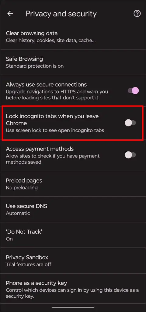 Lock Incognito Tabs When You Leave Chrome