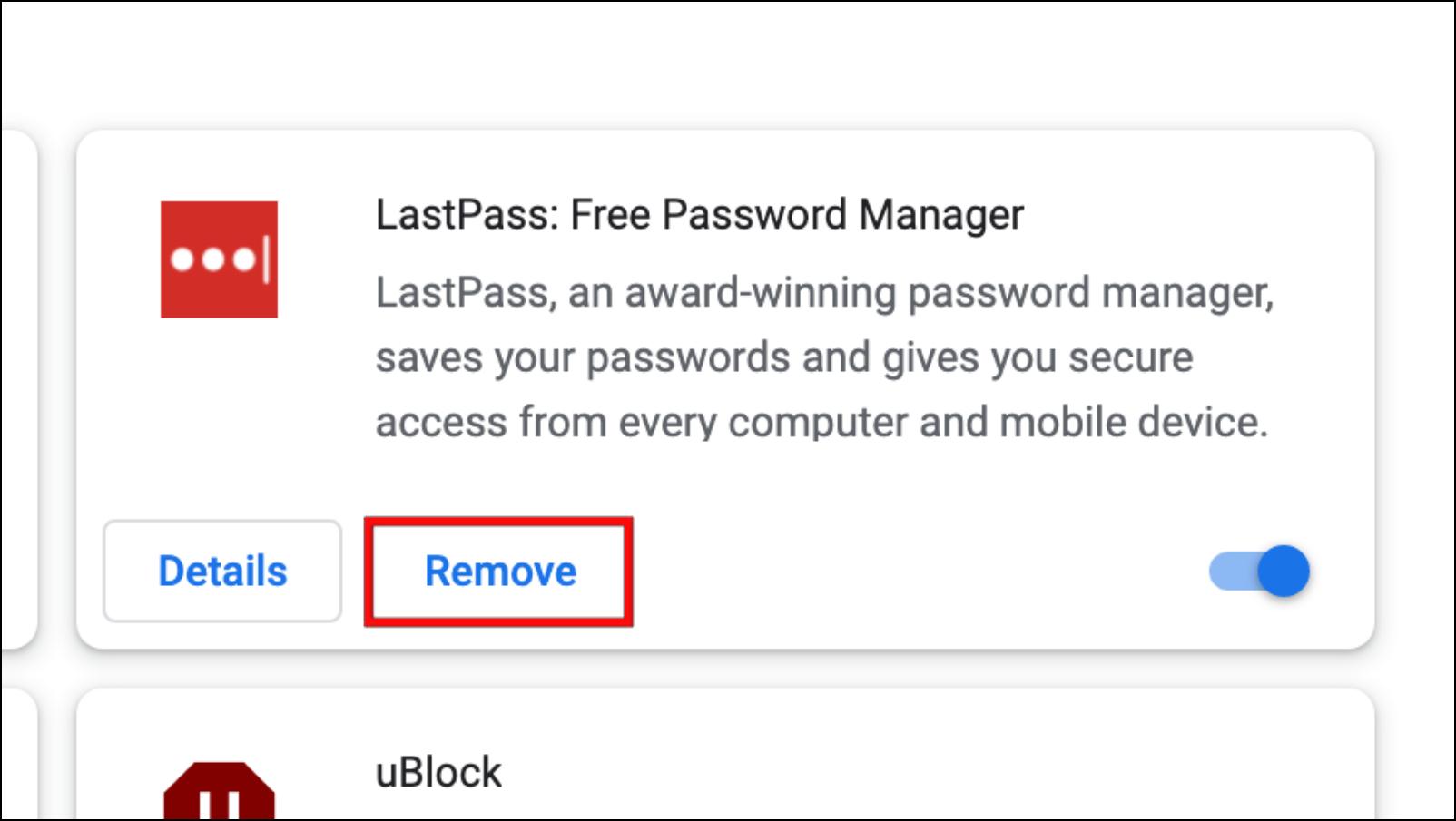 Remove-LastPass-Chrome-Extension