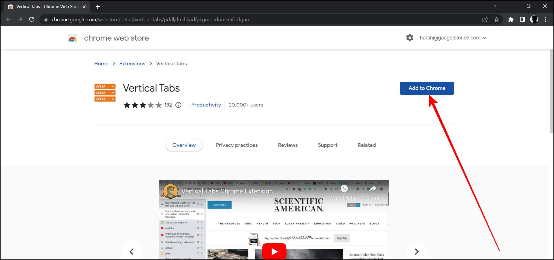 Enable Vertical Tabs To Deal With Too Many Tabs Opened in Chrome
