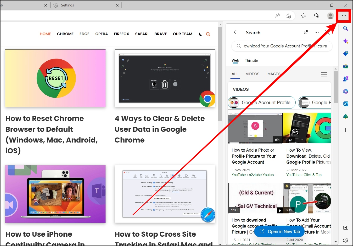 From Menu Options to Hide or Remove Bing Sidebar in Microsoft Edge